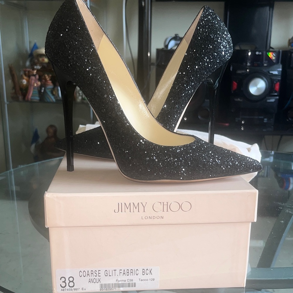 Jimmy Choo Sparkling Black Heels